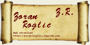 Zoran Roglić vizit kartica
